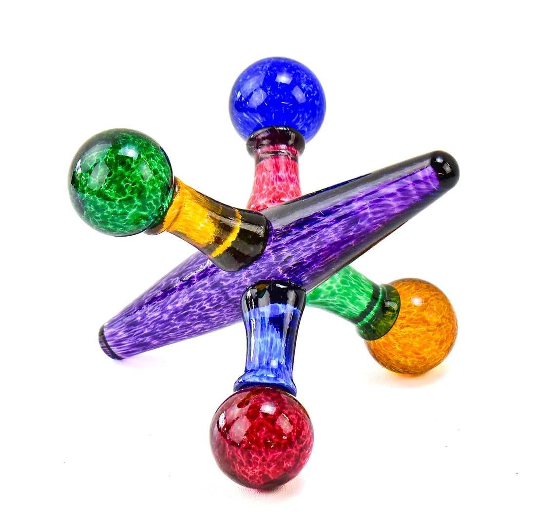 ART GLASS JACK SCULPTURE (1 of 2)