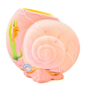 2006 FENTON GLASS NAUTILUS VASE