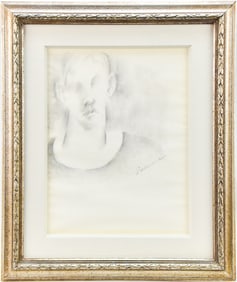 BOB GUCCIONE 'MEN'S PORTRAIT' PENCIL ON PAPER