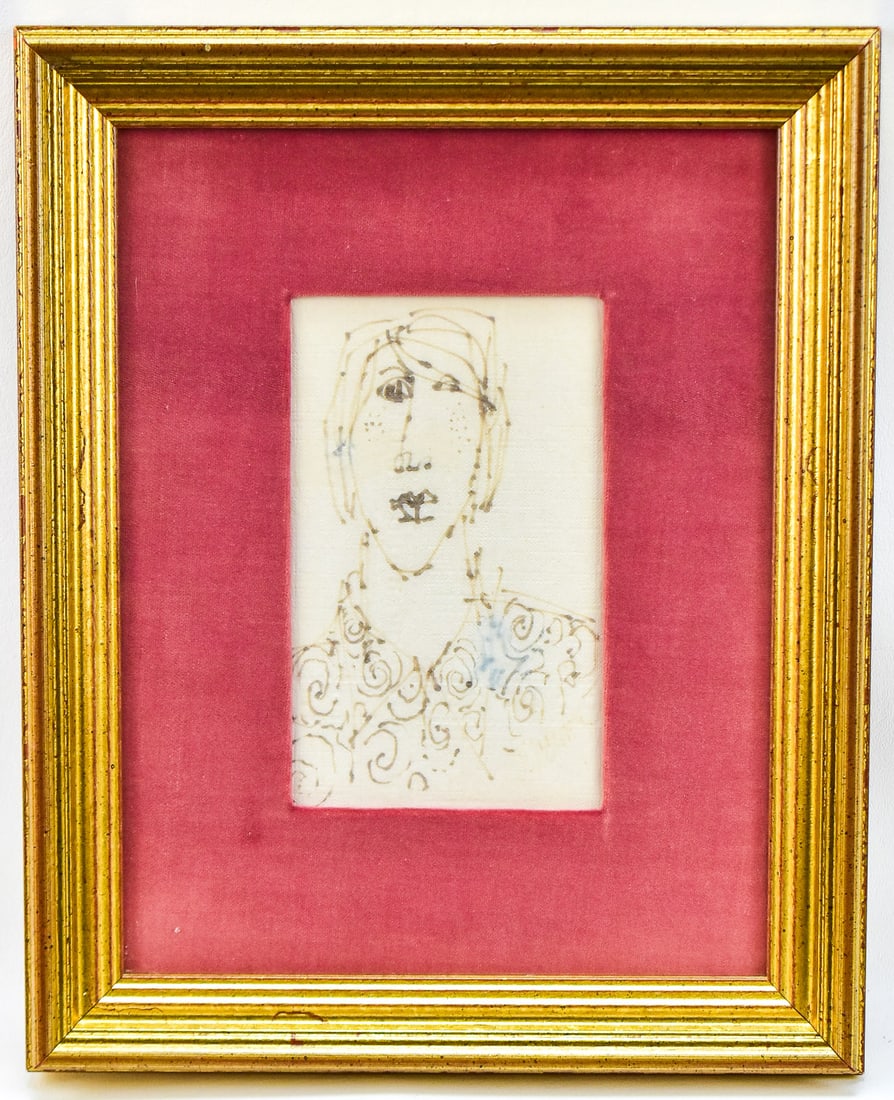 BOB GUCCIONE ORIGINAL COFFEE DRAWING ON NAPKIN (1 of 5)