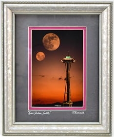 CHRISTOPHER BOSWELL SIGNED AND TITLED SPACE NEEDLE LIMITED EDITION PHOTOGRAPH