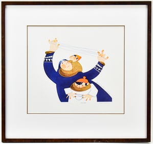 RIE MUNOZ "CAT'S CRADLE" LIMITED EDITION LITHOGRAPH