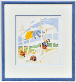 RIE MUNOZ "FLOAT SWING, DRY BAY" LIMITED EDITION LITHOGRAPH