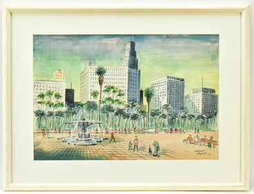 HARRISON HARTLEY "L.A." LITHOGRAPH
