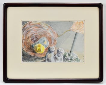 WATERCOLOR "15, VIII, 89" STILL LIFE BY ROSS