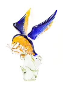 MURANO ART GLASS FLYING EAGLE