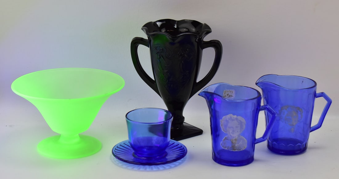 ASSORTED ANTIQUE GLASSWARE (1 of 3)