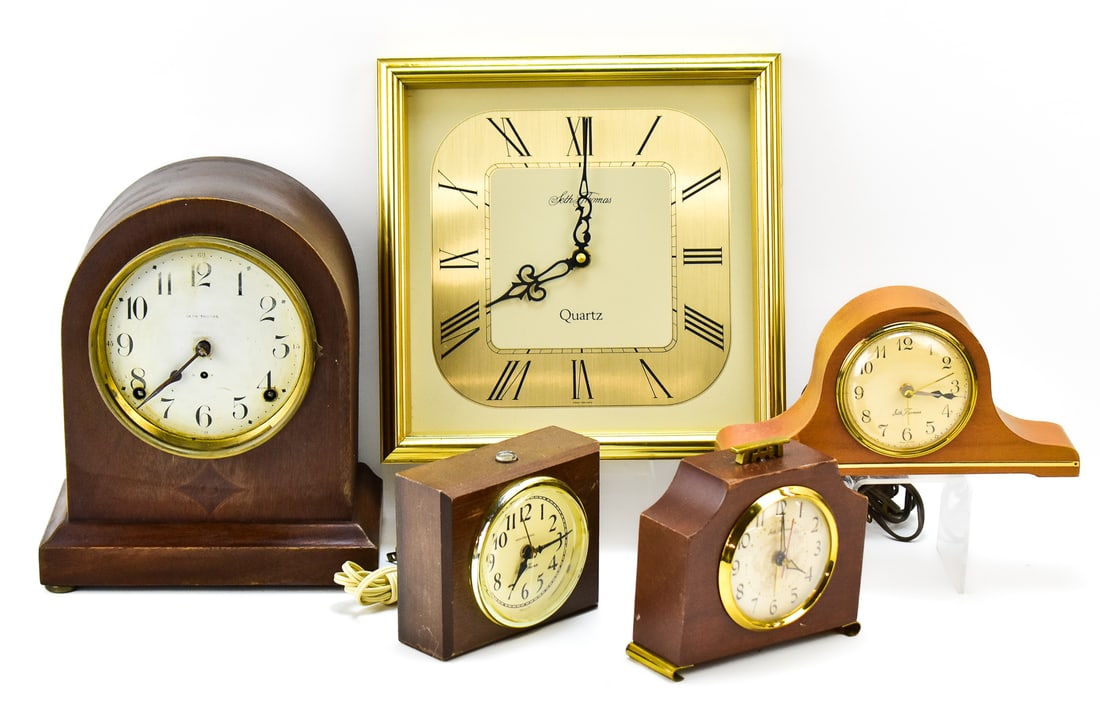 COLLECTION OF SETH THOMAS CLOCKS (1 of 6)