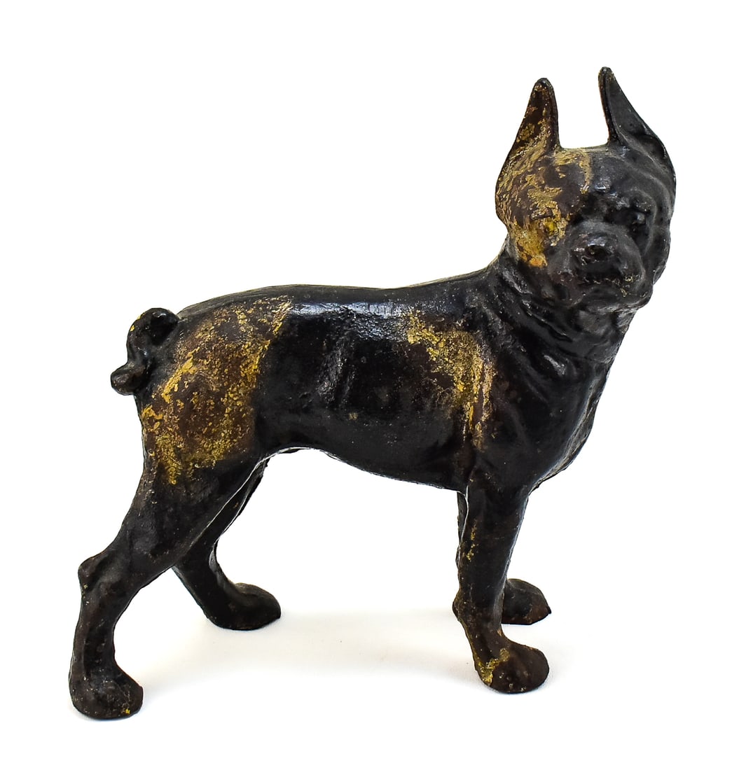 BOSTON TERRIER FIGURAL CAST IRON DOORSTOP (1 of 3)