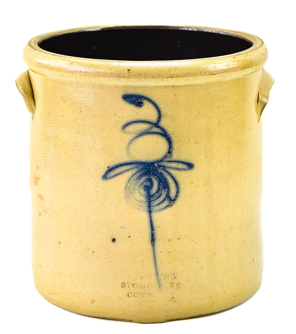 RED WING STONEWARE "LAZY EIGHT TARGET" 3-GALLON CROCK (1 of 5)