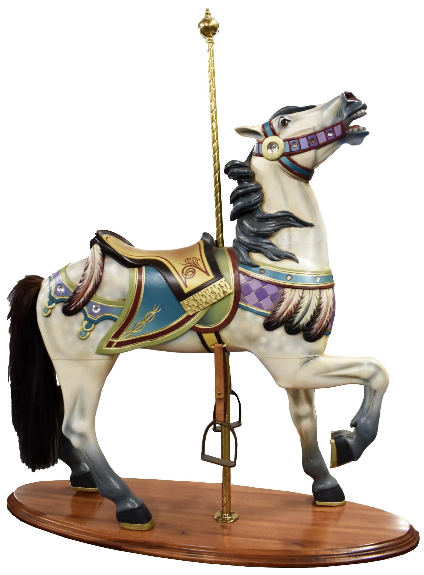 1915 CHARLES CARMEL "INDIAN PONY" CAROUSEL HORSE (1 of 11)