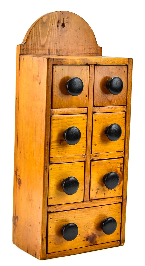 PINE WALL MOUNT SPICE CABINET (1 of 3)