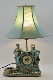 1950s LANSHIRE SINGING COWBOY CLOCK LAMP
