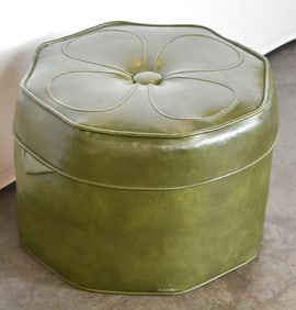 MCM VINYL OTTOMAN
