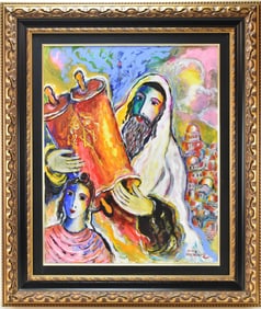 ZAMY STEYNOVITZ ACRYLIC PAINTING ON CANVAS