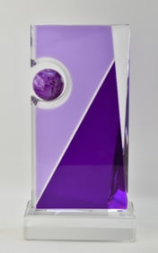 SIGNED SHLOMI HAZIZA ACRYLIC LUCITE POST MODERN SCULPTURE