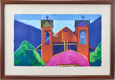 JOHN NIETO 'SANCTUARY DE CHIMAYO' SERIGRAPH PORTION
