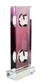 SIGNED SHLOMI HAZIZA POST MODERN ACRYLIC SPULPTURE