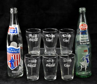 CASA FOR CHILDREN CHARITY LOT: ASSORTED VINTAGE SODA RELATED ITEMS