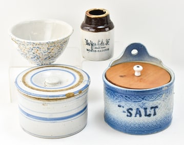 ASSORTED ANTIQUE STONEWARE