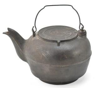 ANTIQUE CAST IRON KETTLE