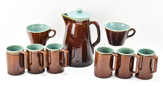 JOHN B. TAYLOR 'COUNTRY FARE' CERAMIC MUGS, COFFEE CUP, AND PITCHER