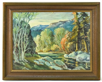 CHESTER GLENN MURPHY LANDSCAPE OIL PAINTING