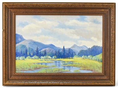HERMAN BOHLMAN 'COAST RANGE' OIL PAINTING