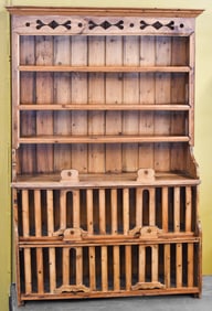 19TH CENTURY ENGLISH PINE CHICKEN COOP CUPBOARD