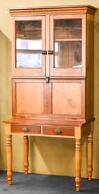 19TH C. PLANTATION DESK CABINET