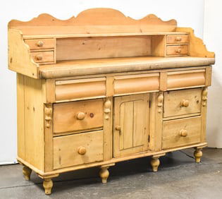 19TH C. PINE SIDEBOARD