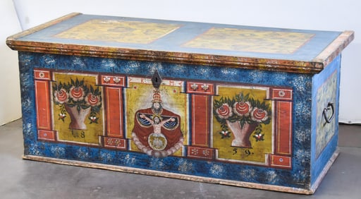 19TH C. HOLY TRINITY MARRIAGE CHEST