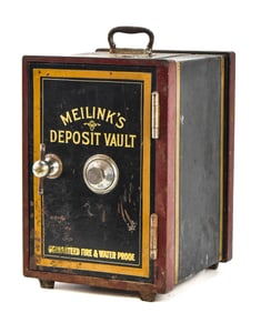ANTIQUE CAST IRON MEILINKS HOME DEPOSIT VAULT