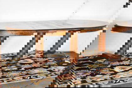 IMPERIAL - GRAND RAPIDS OAK CLAWFOOT OVAL DINING TABLE