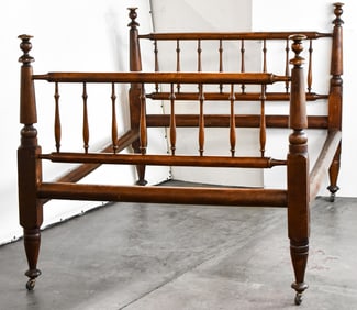 ANTIQUE 1800s AMERICAN FULL SIZE ROPE BED