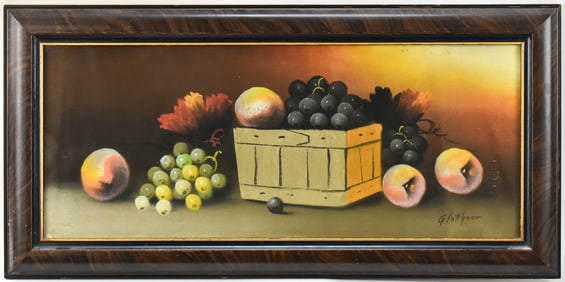 ALBERT FRANCIS GLATTHAAR FRUIT STILL LIFE PASTEL