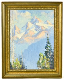 THERESA ROTHSTEIN 'TATOOSH RANGE, WA' OIL PAINTING