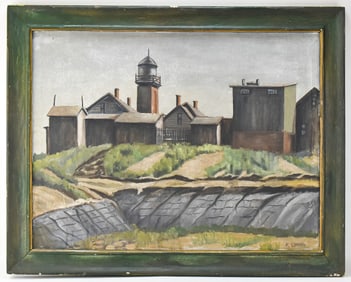 FRANK LIPPAY 'ON THE LAKESIDE' OIL PAINTING