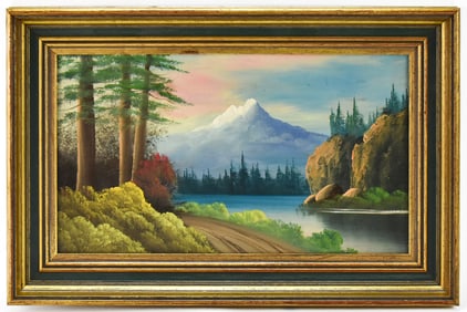 MINNIE WONSMOS MOUNTAINSCAPE OIL PAINTING