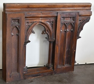 19TH CENTURY SALVAGED ARCHITECTURAL CHURCH WAINSCOT PANEL