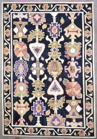 PERSIAN ARDABIL HAND-WOVEN WOOL AREA RUG