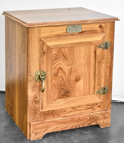 SIMMONS HARDWARE COMPANY 'WHITE CLAD' CONVERTED ICE BOX
