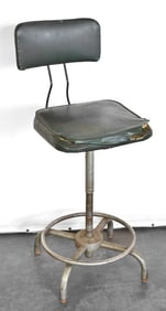 MIDCENTURY STATE OF OREGON DENTAL SCHOOL METAL STOOL