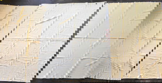 THREE IVORY WOOL BLANKETS