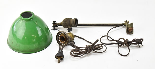 VINTAGE INDUSTRIAL LAMP PARTS