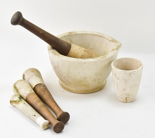 ANTIQUE MORTAR & PESTLES