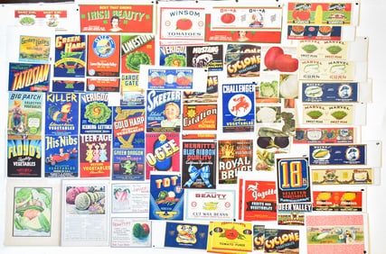 LATE 1800s-1970s VEGETABLE & FLOWER ADVERTISING