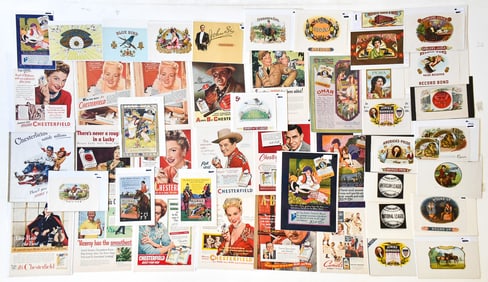 1900-1950s CIGAR & CIGARETTE ADVERTISING