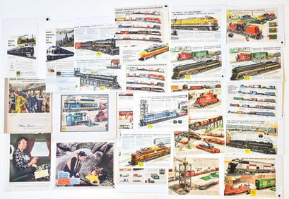 1930s-1970s TRAIN ADVERTISING