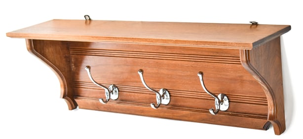 VINTAGE WALL-MOUNT COAT RACK
